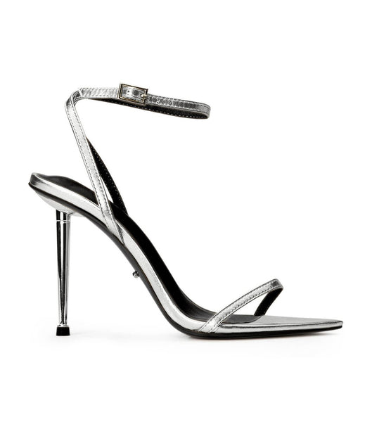 Tony Bianco Myra Silver Nappa Metallic 10.5cm Stiletto Heels Silver / Metal | SGCVG59583