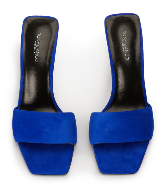 Tony Bianco Natalie Azure Suede 10.5cm Event Heels Azure | ESGVG14062