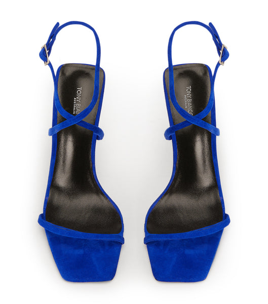 Tony Bianco Naxos Azure Suede 10.5cm Event Heels Azure | MSGHR51604