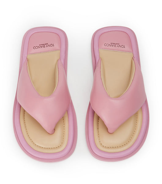 Tony Bianco Nikki Musk Nappa Sandals Pink | ESGVG93141