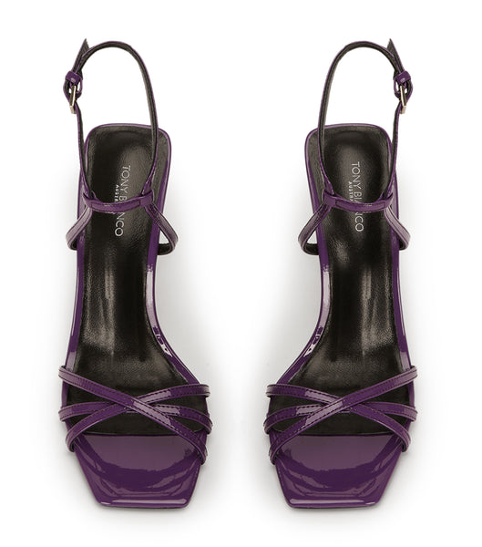 Tony Bianco Nomad Orchid Patent 10.5cm Strappy Heels Purple | LSGTR49080