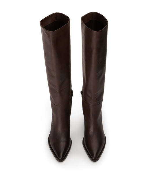 Tony Bianco Peppe Choc Como 7.5cm Heeled Boots Chocolate | SGJKU10267