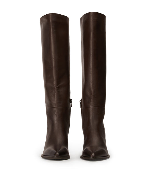 Tony Bianco Peppe Choc Como 7.5cm Heeled Boots Chocolate | SGJKU10267