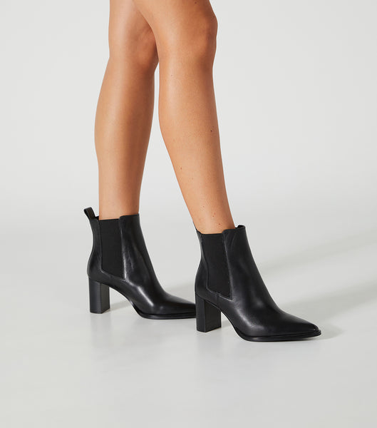 Tony Bianco Piston Black Como 7.5cm Ankle Boots Black | SGJBT47952