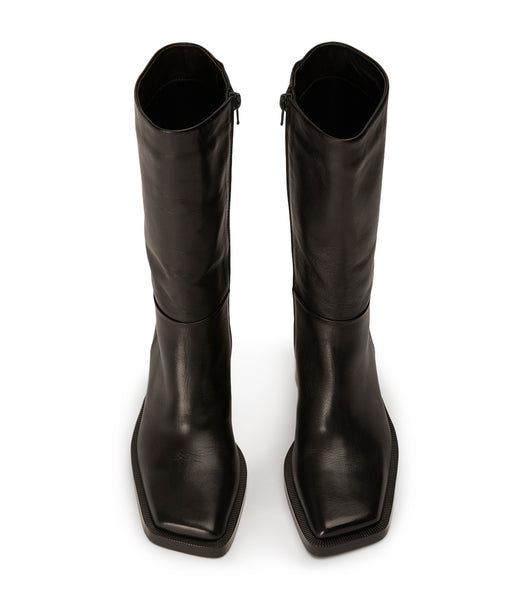 Tony Bianco Prestige Black Como 8cm Knee High Boots Black | SGDFL12166