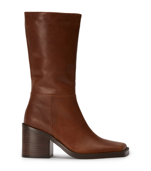 Tony Bianco Prestige Cognac 8cm Knee High Boots Brown | TSGWZ86505