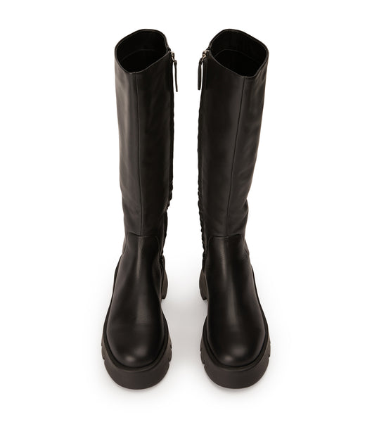 Tony Bianco Rage Black Turin 5.5cm Knee High Boots Black | QSGUV74722