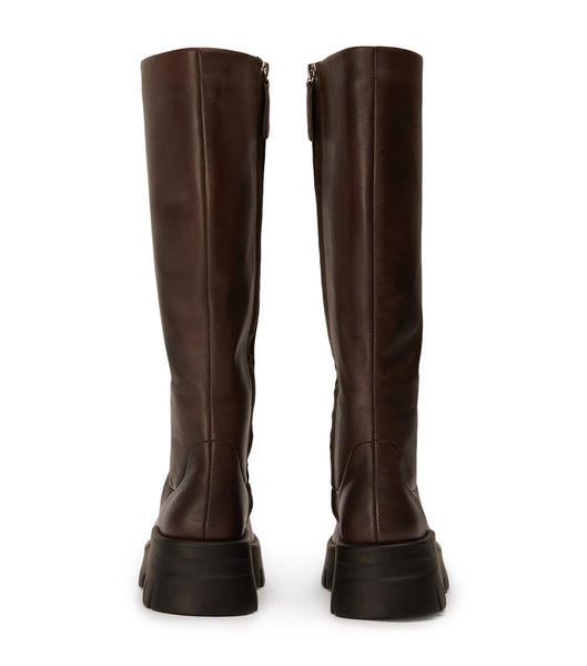 Tony Bianco Rage Choc Como 5.5cm Knee High Boots Chocolate | XSGGW16646