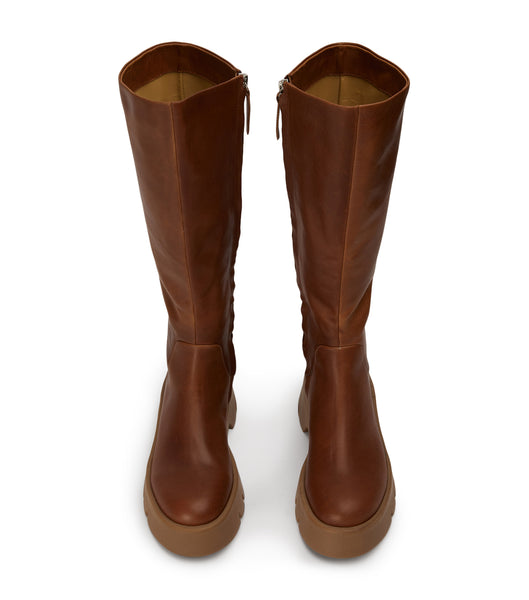 Tony Bianco Rage Cognac 5.5cm Knee High Boots Brown | ESGVG99683