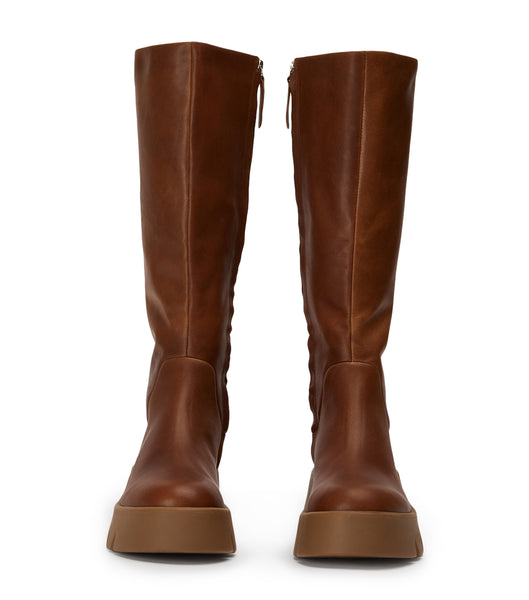 Tony Bianco Rage Cognac 5.5cm Knee High Boots Brown | ESGVG99683