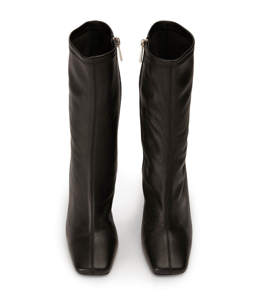 Tony Bianco Remie Black Venezia 10.5cm Stiletto Boots Black | SGXMI65465