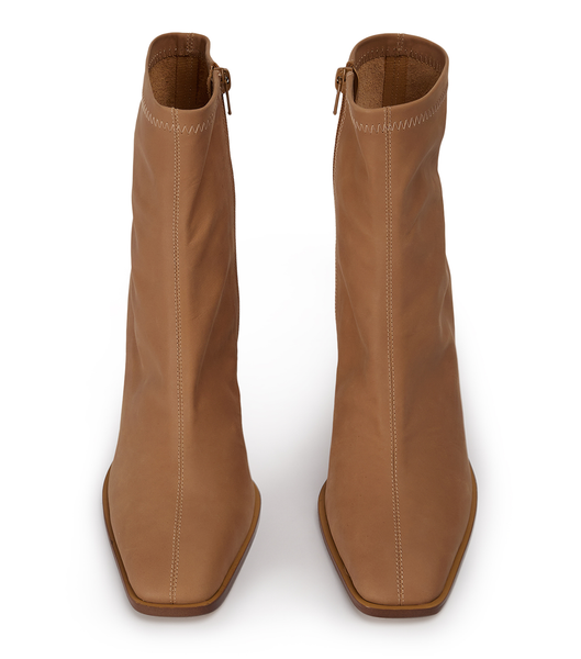 Tony Bianco Rover Caramel Diesel 8.5cm Heeled Boots Beige | ASGDF44476