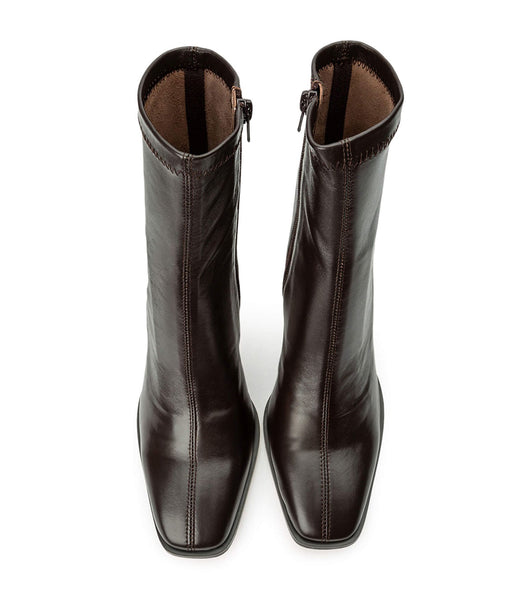 Tony Bianco Rover Chocolate Nappa 8.5cm Heeled Boots Chocolate | ASGDF42696