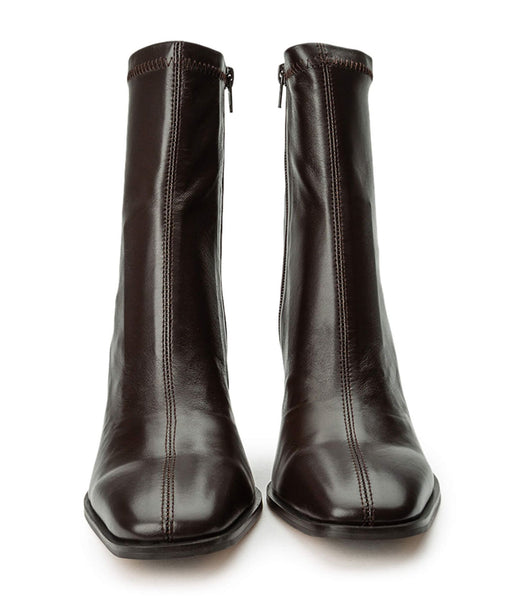 Tony Bianco Rover Chocolate Nappa 8.5cm Stretch Boots Chocolate | XSGBH45748