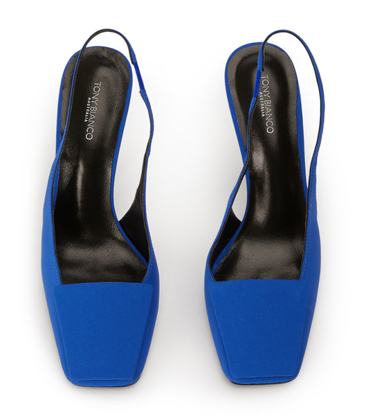 Tony Bianco Rue Azure Crepe 10.5cm Event Heels Azure | SGICD74086