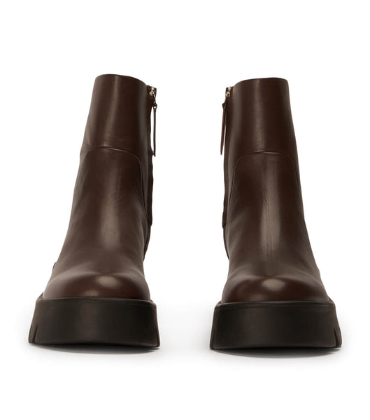 Tony Bianco Rumble Choc Como 5.5cm Combat Boots Chocolate | MSGFT46606