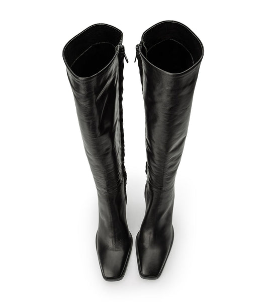 Tony Bianco Rylee Black Venice 8.5cm Heeled Boots Black | DSGVO55147