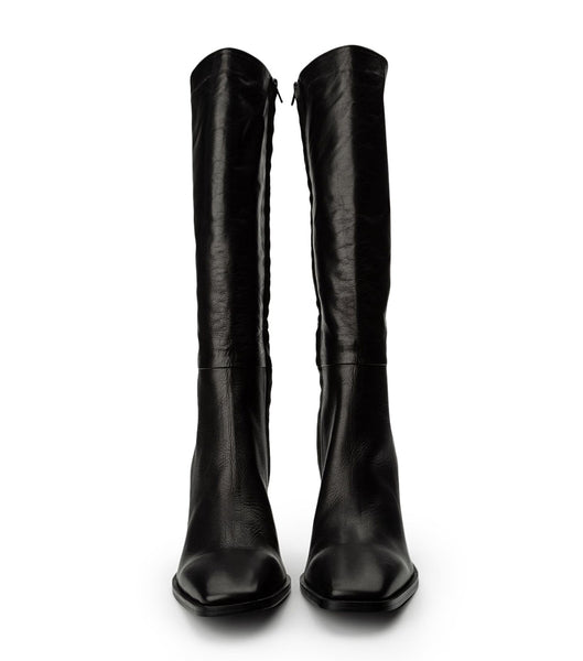 Tony Bianco Rylee Black Venice 8.5cm Heeled Boots Black | DSGVO55147