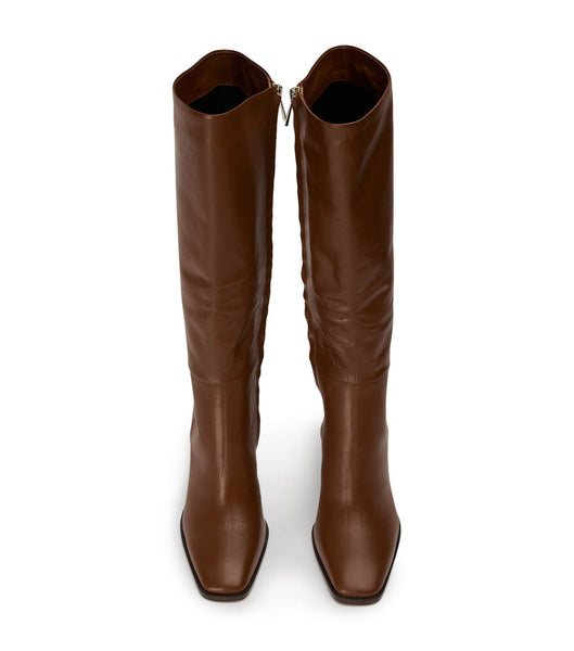 Tony Bianco Rylee Rust Venice 8.5cm Knee High Boots Red | FSGHY86921