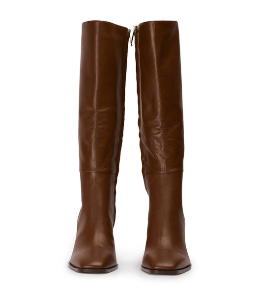 Tony Bianco Rylee Rust Venice 8.5cm Knee High Boots Red | FSGHY86921