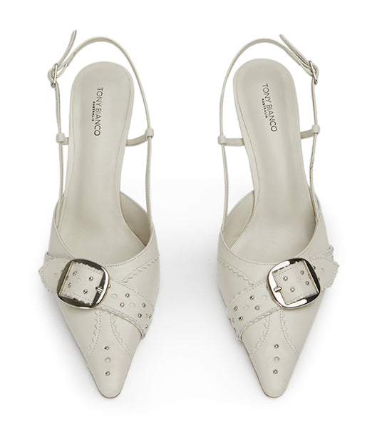 Tony Bianco Sadie Bone Venice 8cm Court Shoes Beige | SGDYB93216