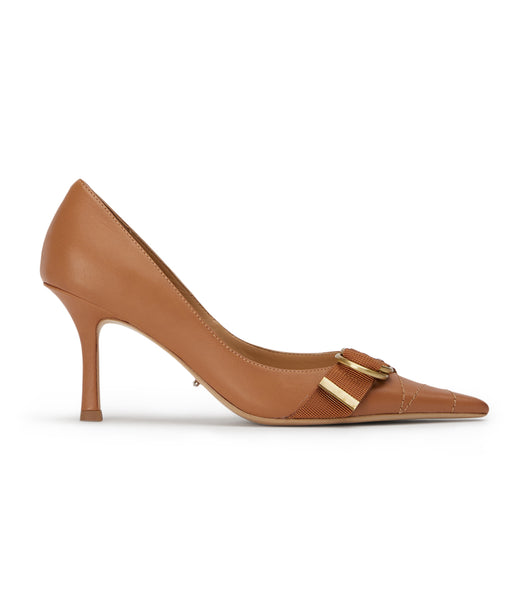 Tony Bianco Saje Tan Como 8cm Low Heels Brown | SGCIF30555