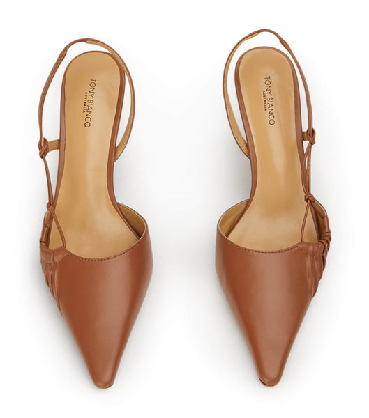 Tony Bianco Sakai Tan Capretto 8cm Event Heels Brown | XSGGW23014