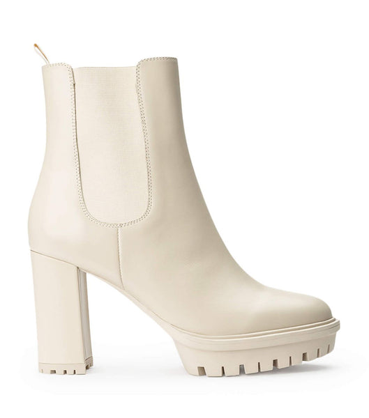 Tony Bianco Sammy Vanilla Capretto 10cm Ankle Boots Light Yellow | ASGDF10027