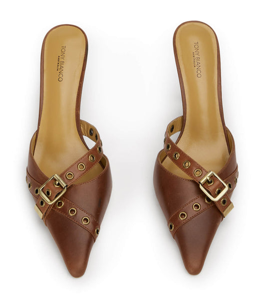 Tony Bianco Savoir Cognac 8cm Court Shoes Brown | MSGHR66230