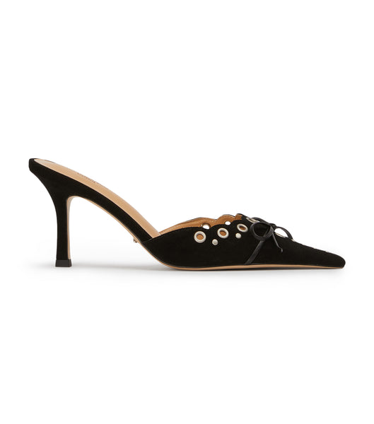 Tony Bianco Shae Black Suede 8cm Court Shoes Black | ESGVG53178