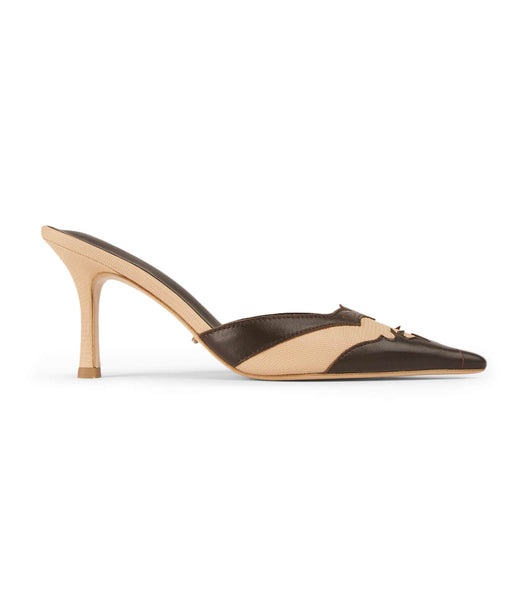 Tony Bianco Shuga Beech/Chocolate 8cm Low Heels Chocolate | SGJKU33339