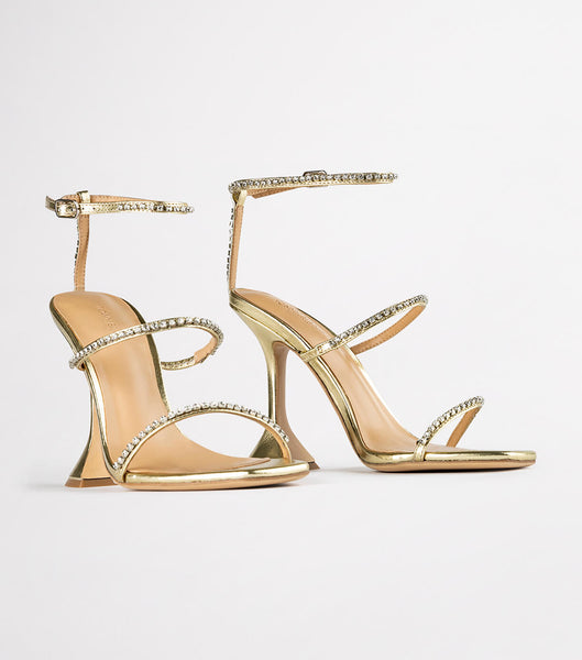 Tony Bianco Shy Gold Nappa Metallic 10.5cm Event Heels Gold / Metal | SGNZX65734