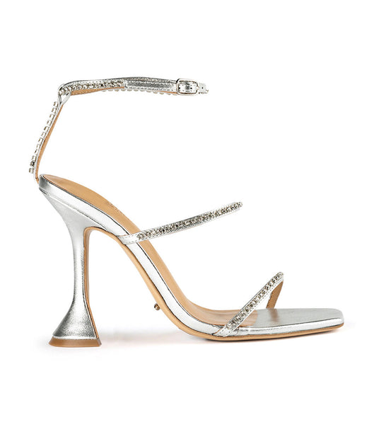 Tony Bianco Shy Silver Nappa Metallic 10.5cm Event Heels Silver / Metal | GSGUC73599