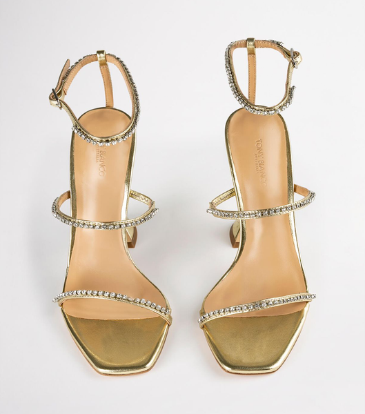 Tony Bianco Skye Gold Nappa Metallic 10.5cm Bridal Heels Gold / Metal | GSGEC31806