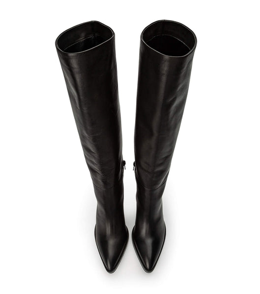 Tony Bianco Skyla Black Como 9cm Heeled Boots Black | GSGEC79398