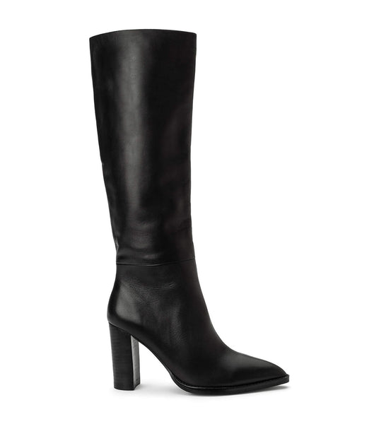 Tony Bianco Skyla Black Como 9cm Knee High Boots Black | ZSGNQ76650