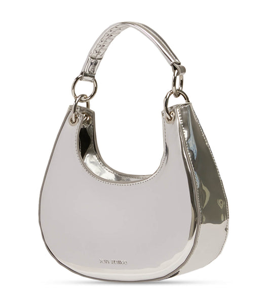 Tony Bianco Talia Silver Shine Mini Handbags Accessories Silver | TSGWZ75649