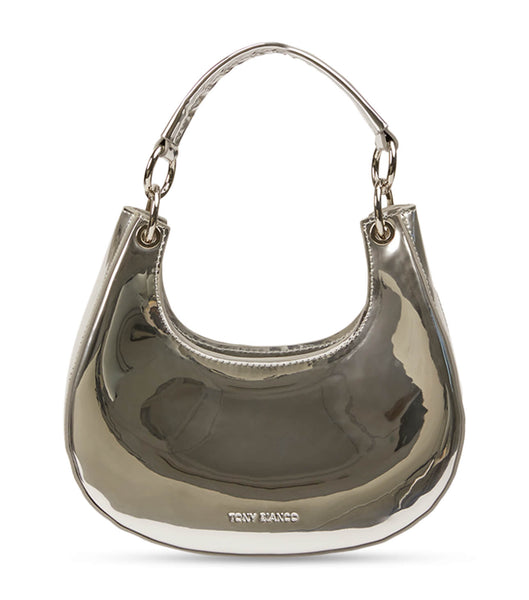 Tony Bianco Talia Silver Shine Mini Handbags Accessories Silver | TSGWZ75649