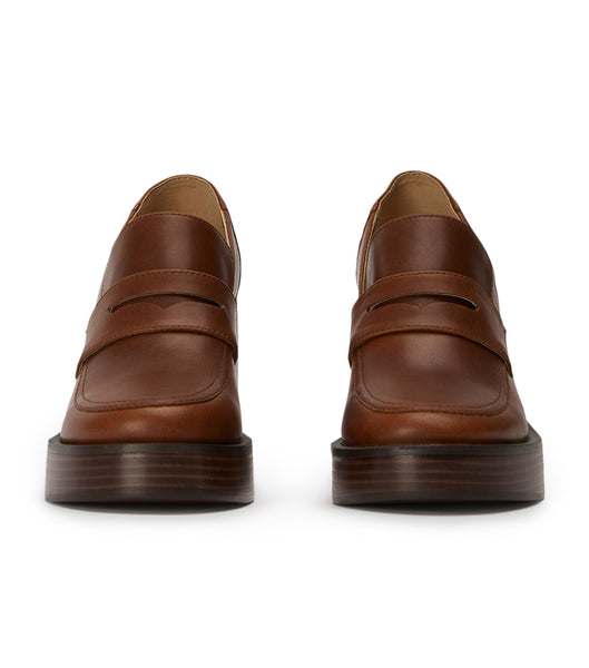 Tony Bianco Taranto Cognac 9cm Loafers Brown | ESGHC23872