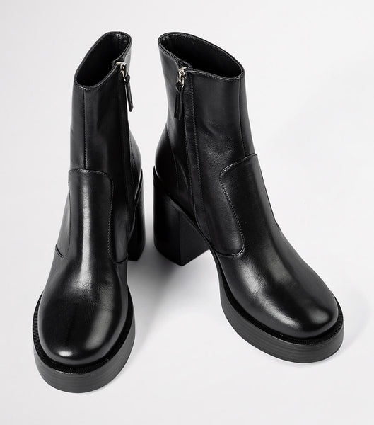 Tony Bianco Thunder Black Como 9cm Heeled Boots Black | TSGWZ93139