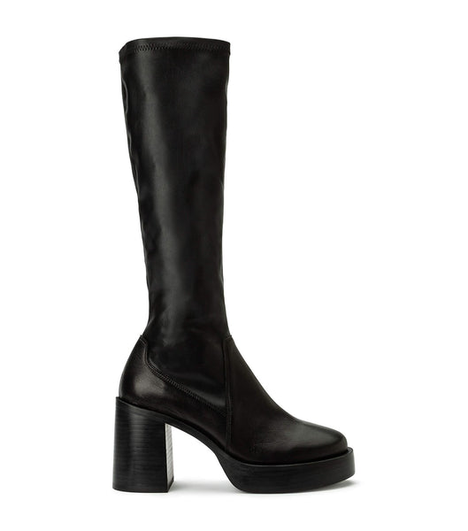 Tony Bianco Tibby Black Venice/Black Venezia 9cm Knee High Boots Black | SGICD94568