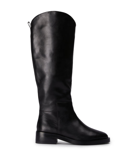 Tony Bianco Tyler Black Como 4cm Mid Calf Boots Black | ZSGNQ50648