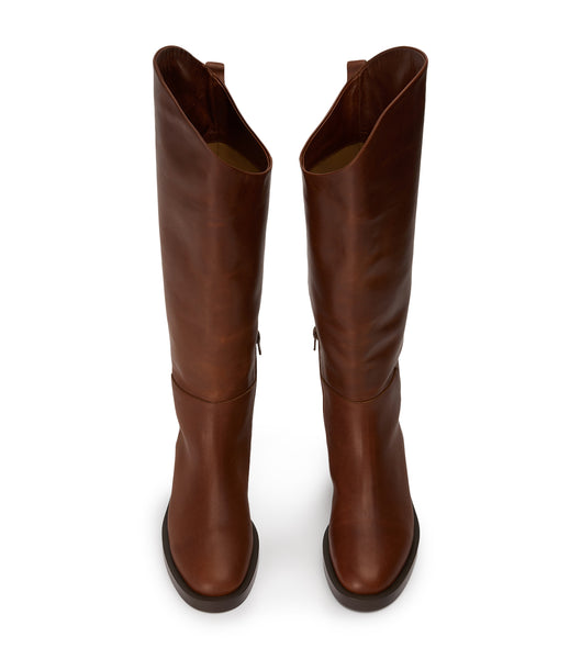 Tony Bianco Tyler Cognac 4cm Knee High Boots Brown | MSGHR84958