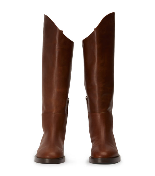 Tony Bianco Tyler Cognac 4cm Knee High Boots Brown | MSGHR84958