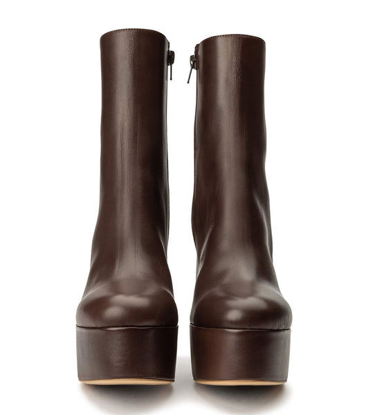 Tony Bianco Tyra Choc Como 12cm Ankle Boots Chocolate | SGIIZ30082