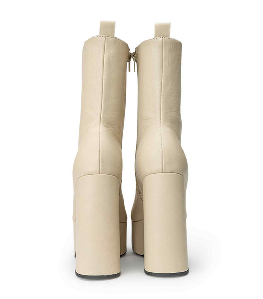 Tony Bianco Tyra Vanilla Venice 12cm Ankle Boots Light Yellow | MSGHR37026