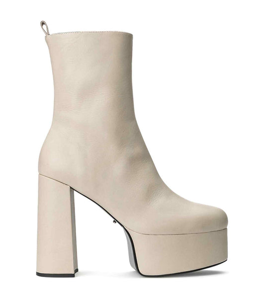 Tony Bianco Tyra Vanilla Venice 12cm Ankle Boots Light Yellow | MSGHR37026