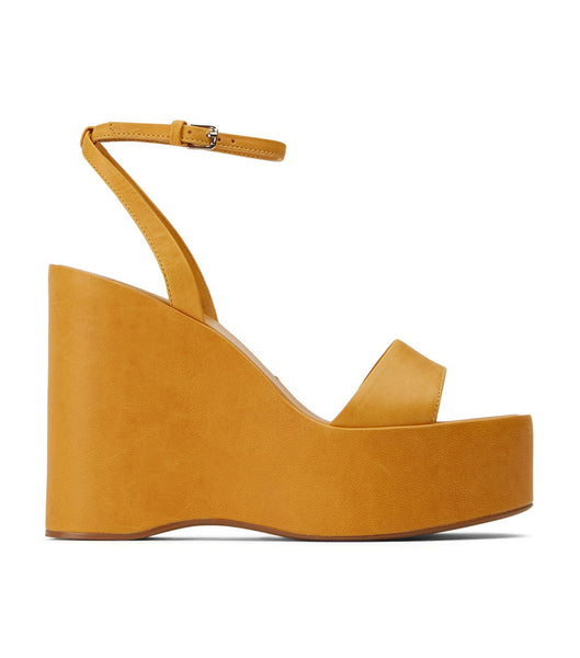 Tony Bianco Vesna Cantelope Antiq 13cm Platform Shoes Yellow | SSGVO21354