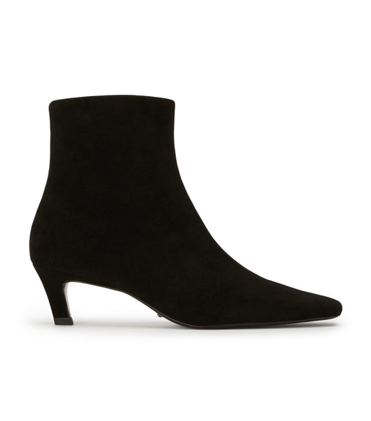 Tony Bianco Vicci Black Suede 5cm Ankle Boots Black | SGZDE50110