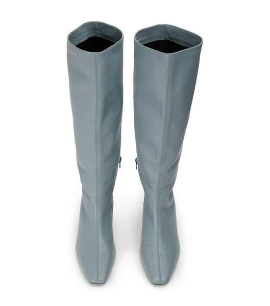 Tony Bianco Vixon Steel Nappa 5cm Heeled Boots Grey | PSGER62373